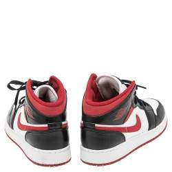 Pre Owned Air Jordan 1  Multicolor Leather Camo Sneakers Size 40