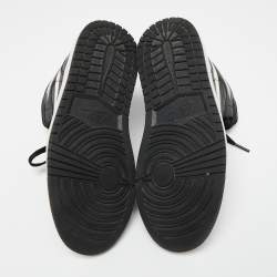 Pre Owned Air Jordan x Nike Black/White Leather Air Jordan 1 Retro High Yin Yang Sneakers Size 38.5