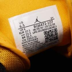 Pre Owned Air Jordan 1 Mid Nike Multicolor Laser Leather High Top Sneakers Size 37.5