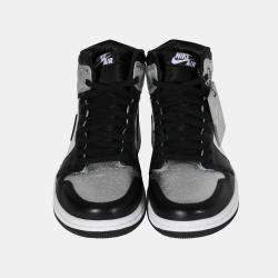 Pre Owned Air Jordan 1 Retro High OG 'Silver Toe' Sneaker US 8 EU 39