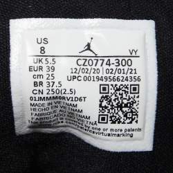 Pre Owned Air Jordans Green Leather Air Jordan 1 High Top Sneakers Size 39