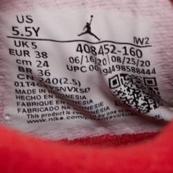 Pre Owned Air Jordan Tricolor Leather Air Jordan 4 Fire Red Sneakers Size 38