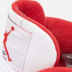 Pre Owned Air Jordan Tricolor Leather Air Jordan 4 Fire Red Sneakers Size 38