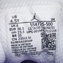 Pre Owned Air Jordans Tri Color Leather Air Jordan 1 Mid Sneakers Size 36.5