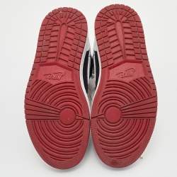 Pre Owned Air Jordans Black/White Air Jordan 1 Mid Sneakers Size 36.5