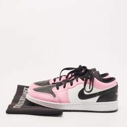 Pre Owned Air Jordans Multicolor Leather Low Light Jordan 1Sneakers Size 38.5