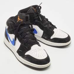 Air Jordans Multicolor Leather Air Jordan 1 High Top Sneakers Size 38