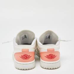 Air Jordans White Leather and Mesh Jordan 1 To My First Coach Sneakers Size 38
