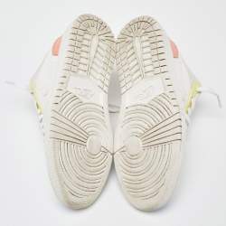Air Jordans White Leather and Mesh Jordan 1 To My First Coach Sneakers Size 38