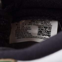 Pre Owned Air Jordans Green/White Leather 1 Retro High Top Sneakers Size 40