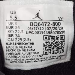 Pre Owned Air Jordans Beige/Black Nubuck Leather Jordan 1 Mid Barely Orange Sneakers Size 36