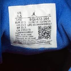 مملوكة مسبقًا Air Jordans Tricolor Leather Air Jordan 1 Mid White Blue Red Sneakers Size 37.5