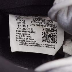 Pre Owned Air Jordans Purple/White Leather Jordan 1 Retro High Court Sneakers Size 41