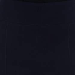 Akris Midnight Blue Silk Layered Fellia Pallazo Pants L