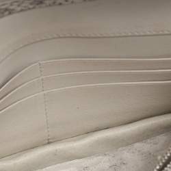 Pre Owned حقيبة كلتش أكريس جلد بايثون رمادي WOC