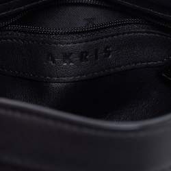 Akris Black Horsehair And Leather Shoulder Bag