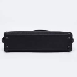 Akris Black Horsehair And Leather Shoulder Bag