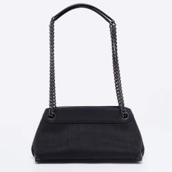 Akris Black Horsehair And Leather Shoulder Bag