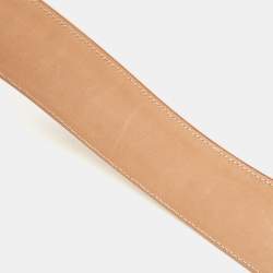 Alaia Beige Leather Mini Mina Belt 80 CM