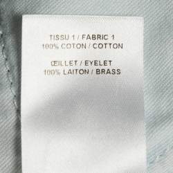 Pre Owned Alaia Blue Washed Denim Eyelet Detail High Rise Jeans M Waist 26"