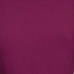 Pre Owned Alaia Pink Stretch Knit Vienne Double Scallop Short Dress M