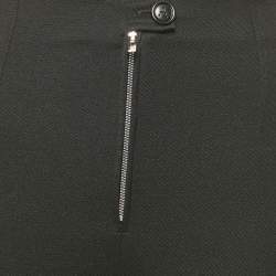 Alaia Black Stretch Gabardine High Waist Leggings XS