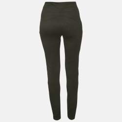 Alaia Black Stretch Gabardine High Waist Leggings XS