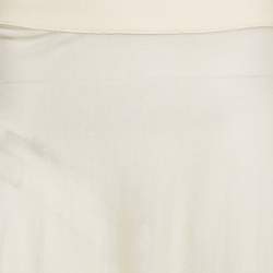 Alaia Off-White Superfine Wool Knit Maxi Skirt M
