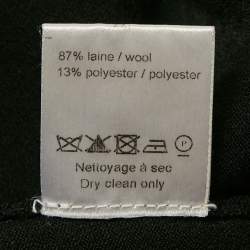 Pre Owned Alaia Black Wool Knit Crop Cardigan S