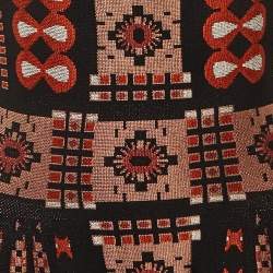 مملوكة مسبقًا فستان علايا تريكو جاكار أسود قصير مقاس متوسط - ميديم