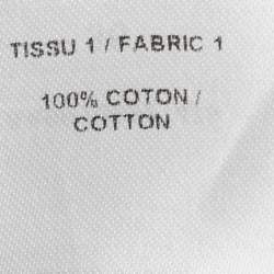 Pre Owned فستان علايا قطن أبيض مخطط تينا مقاس صغير (سمول)