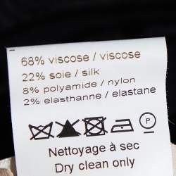 Pre Owned Alaia Black Silk Knit Tunic M