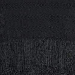 Pre Owned Alaia Black Silk Knit Tunic M