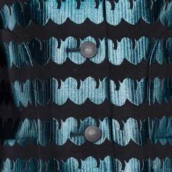 Alaia Black/Blue Jacquard Jacket M