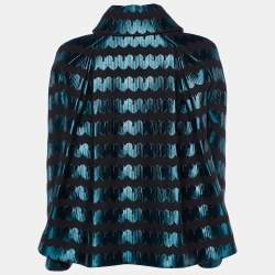 Alaia Black/Blue Jacquard Jacket M