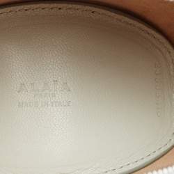 Alaia Light Blue Leather Small Khaimah Tote