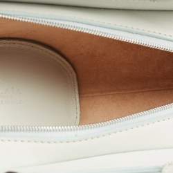 Alaia Light Blue Leather Small Khaimah Tote