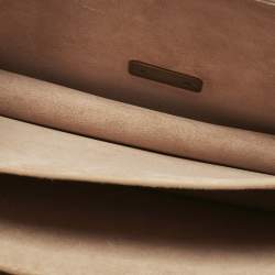 Pre Owned Alaia Beige Leather Large Le Papa Shoulder Bag