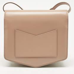 Pre Owned Alaia Beige Leather Large Le Papa Shoulder Bag