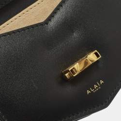 مملوكة مسبقًا Alaia Le Papa Mini Black Leather Crossbody Bag