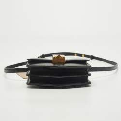 مملوكة مسبقًا Alaia Le Papa Mini Black Leather Crossbody Bag