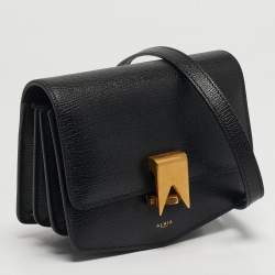 Pre Owned حقيبة كتف عُلَيّة لو بابا جلد زرقاء صغيرة