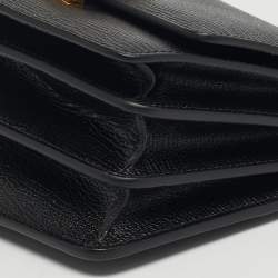 Pre Owned حقيبة كتف عُلَيّة لو بابا جلد زرقاء صغيرة