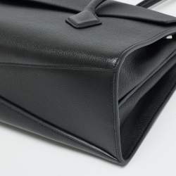 Pre Owned حقيبة يد علايا لوتيكل رفرف جلد أسود