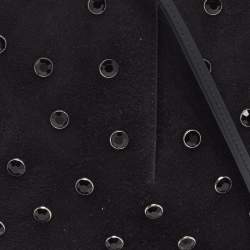 Pre Owned حقيبة كتف عُلَيَّة لو كوور شامواه سوداء مرصعة بالكريستال