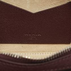 Pre Owned Alaia Le Teckel Medium Burgundy Leather Shoulder Bag