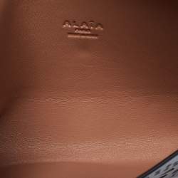 Alaia Black Lasercut Leather Envelope Clutch