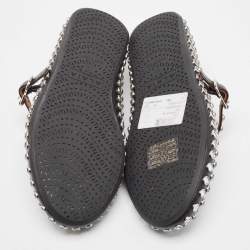 Pre Owned Alaia Black Leather Angele Ballet Flats Size 39