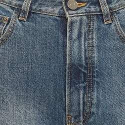 Alaia Blue Washed Denim Skinny Jeans S Waist 26"