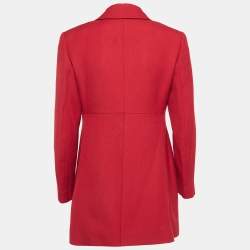 Alaia Red Wool Long Sleeve Jacket L